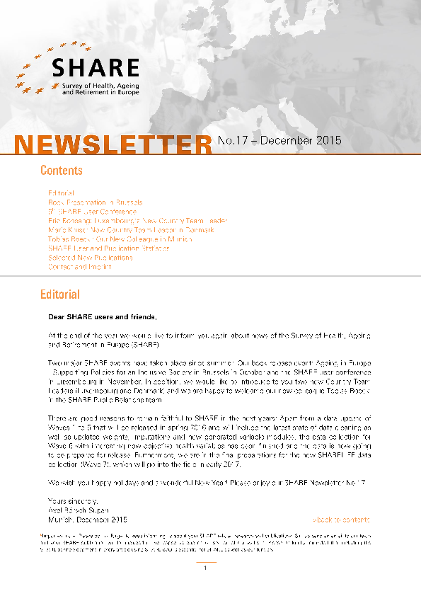 Share Newsletter No. 17